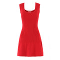 Red Knitted Dress