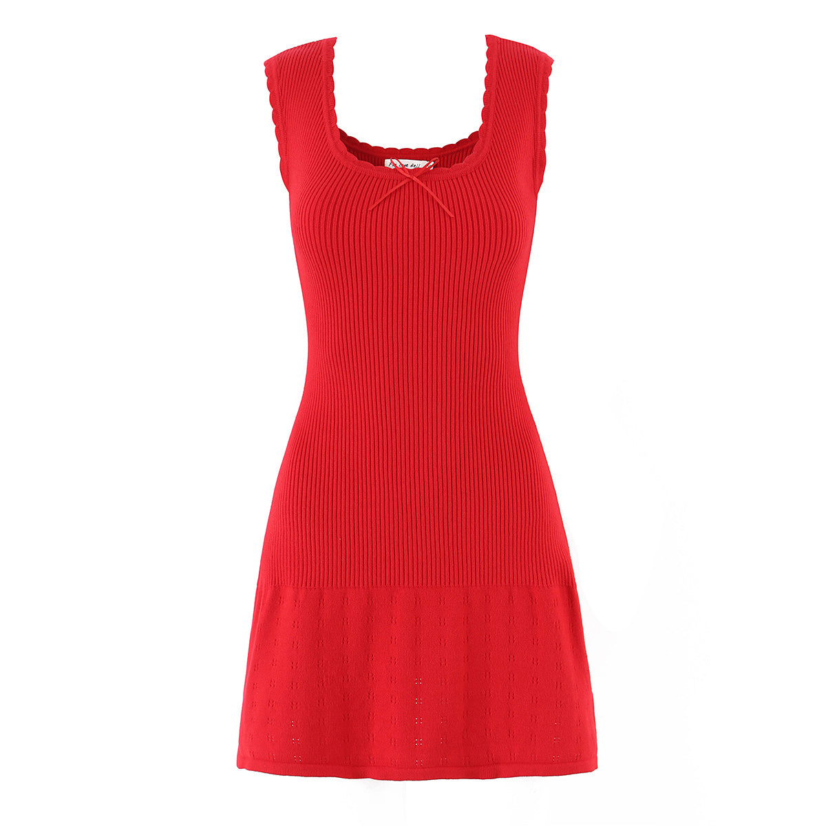 Red Knitted Dress