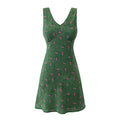 Green and floral pattern