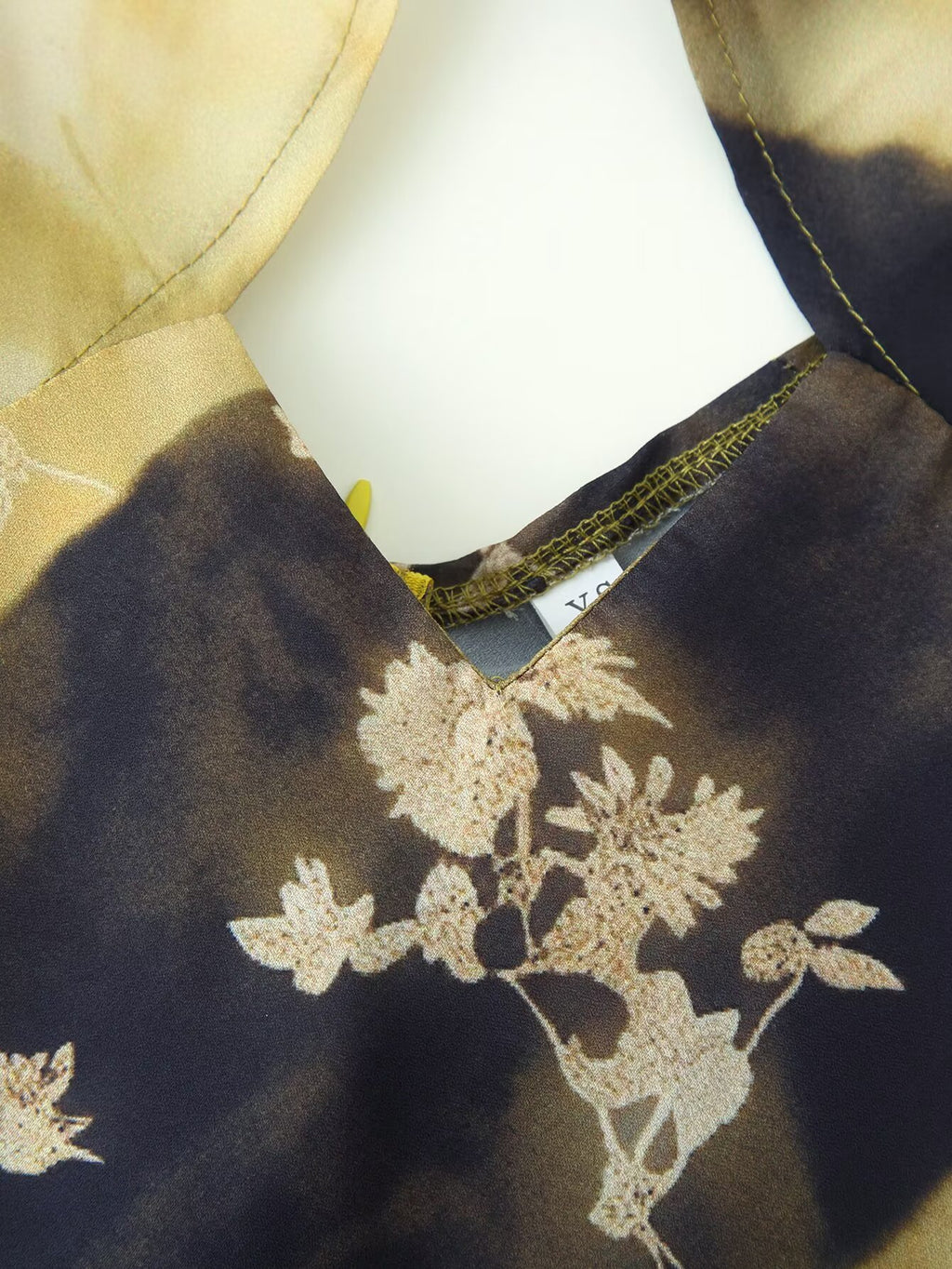 Women Elegant Slim Backless Sleeveless Printed Hanging Collar Dress