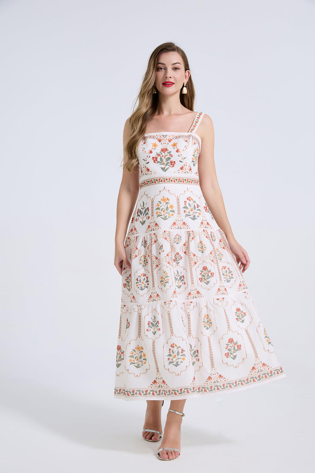 Women Summer Elegant Printing A Line Dress
