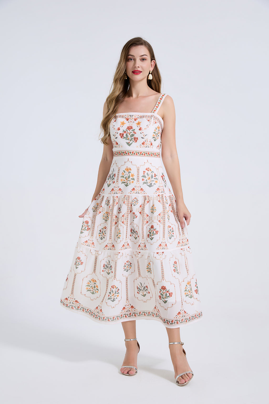 Women Summer Elegant Printing A Line Dress