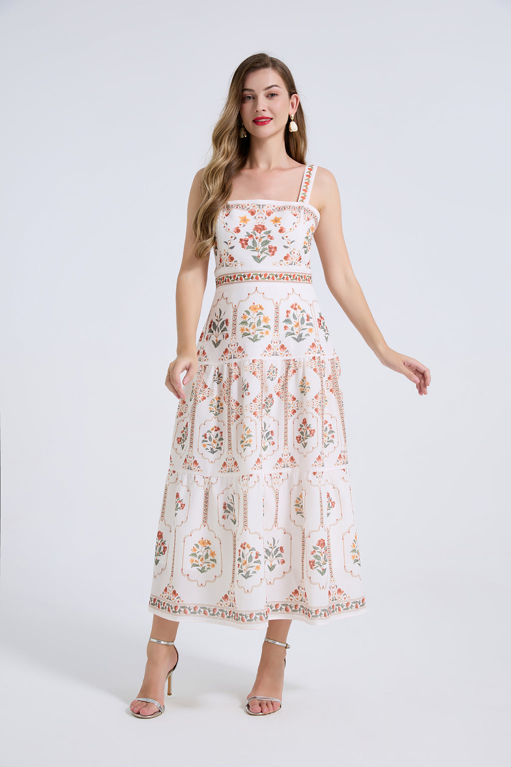 Women Summer Elegant Printing A Line Dress