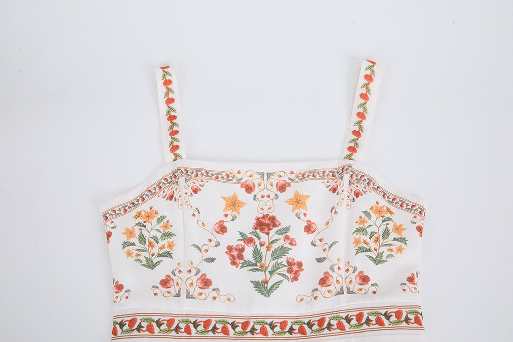 Women Summer Elegant Printing A Line Dress