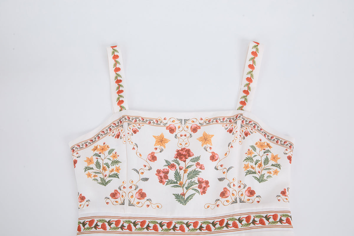 Women Summer Elegant Printing A Line Dress