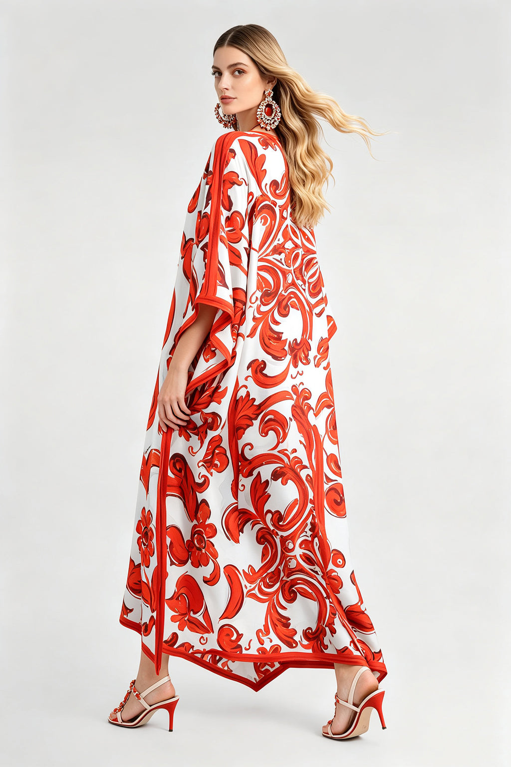 Women Summer Printed Loose Fitting Casual Dress