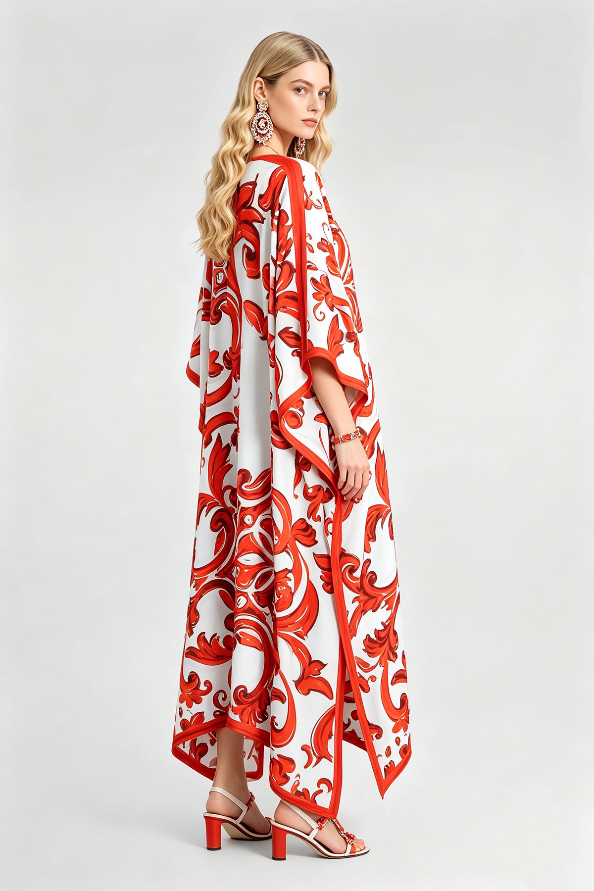 Women Summer Printed Loose Fitting Casual Dress