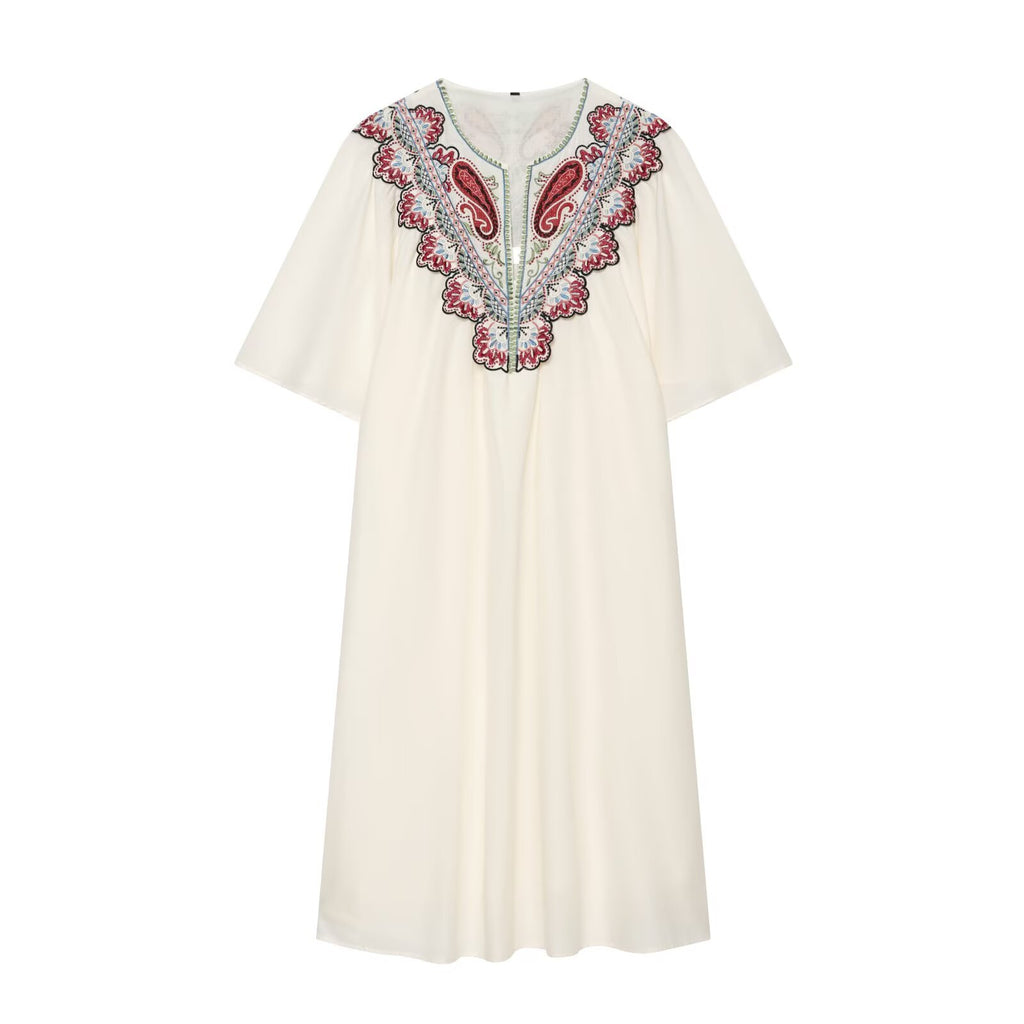Women Clothing Summer Holiday Casual Loose Midi Dress