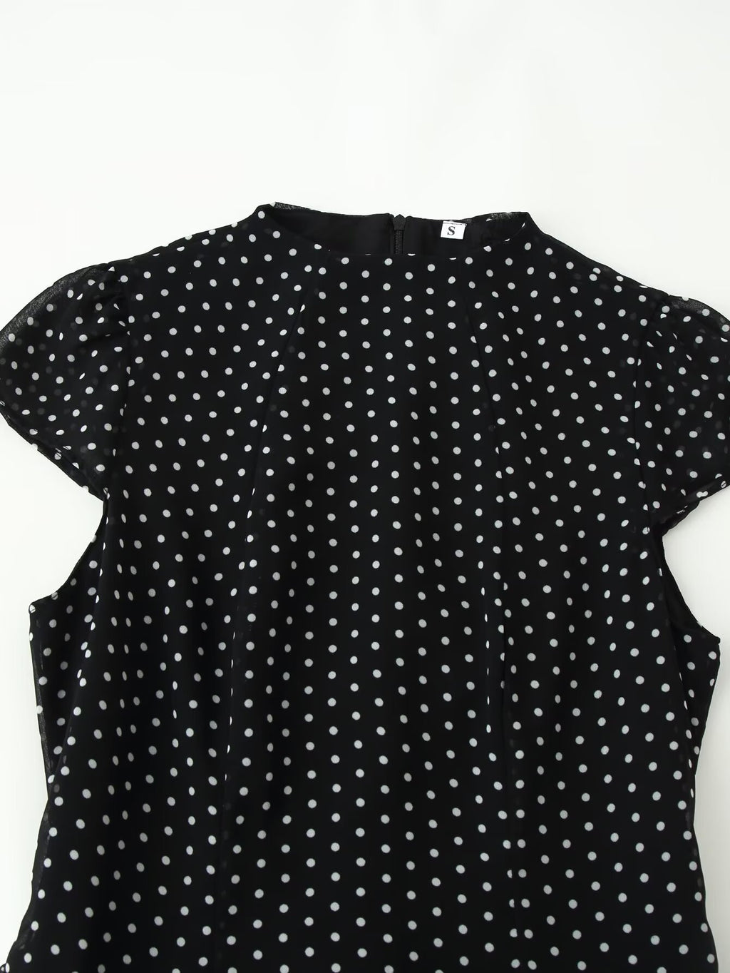 Vestido de lunares con control de cintura para mujer