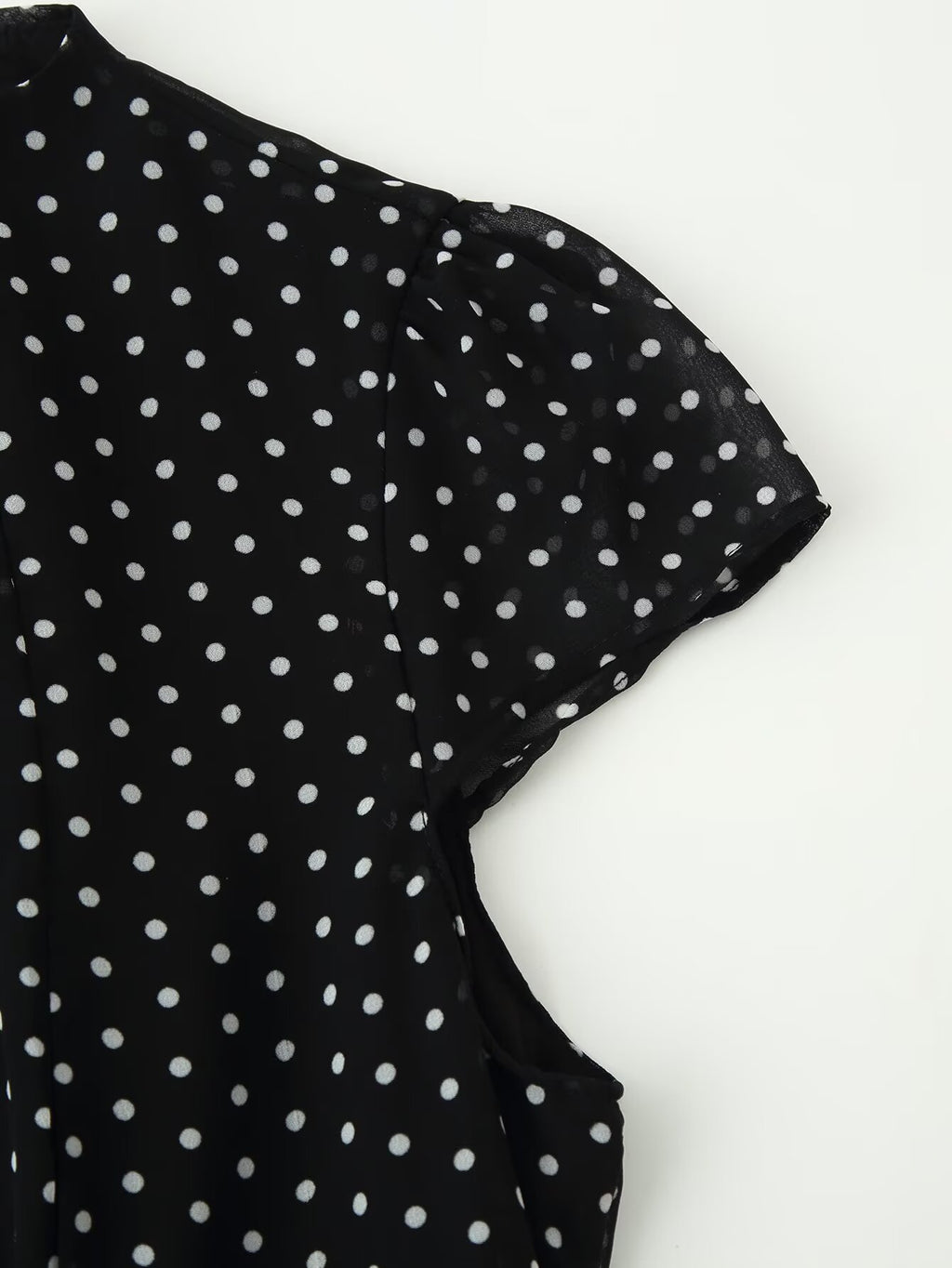 Vestido de lunares con control de cintura para mujer