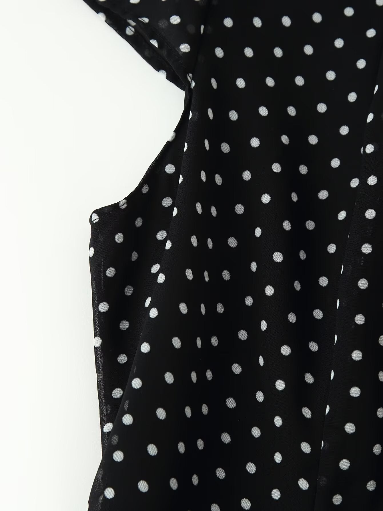 Vestido de lunares con control de cintura para mujer