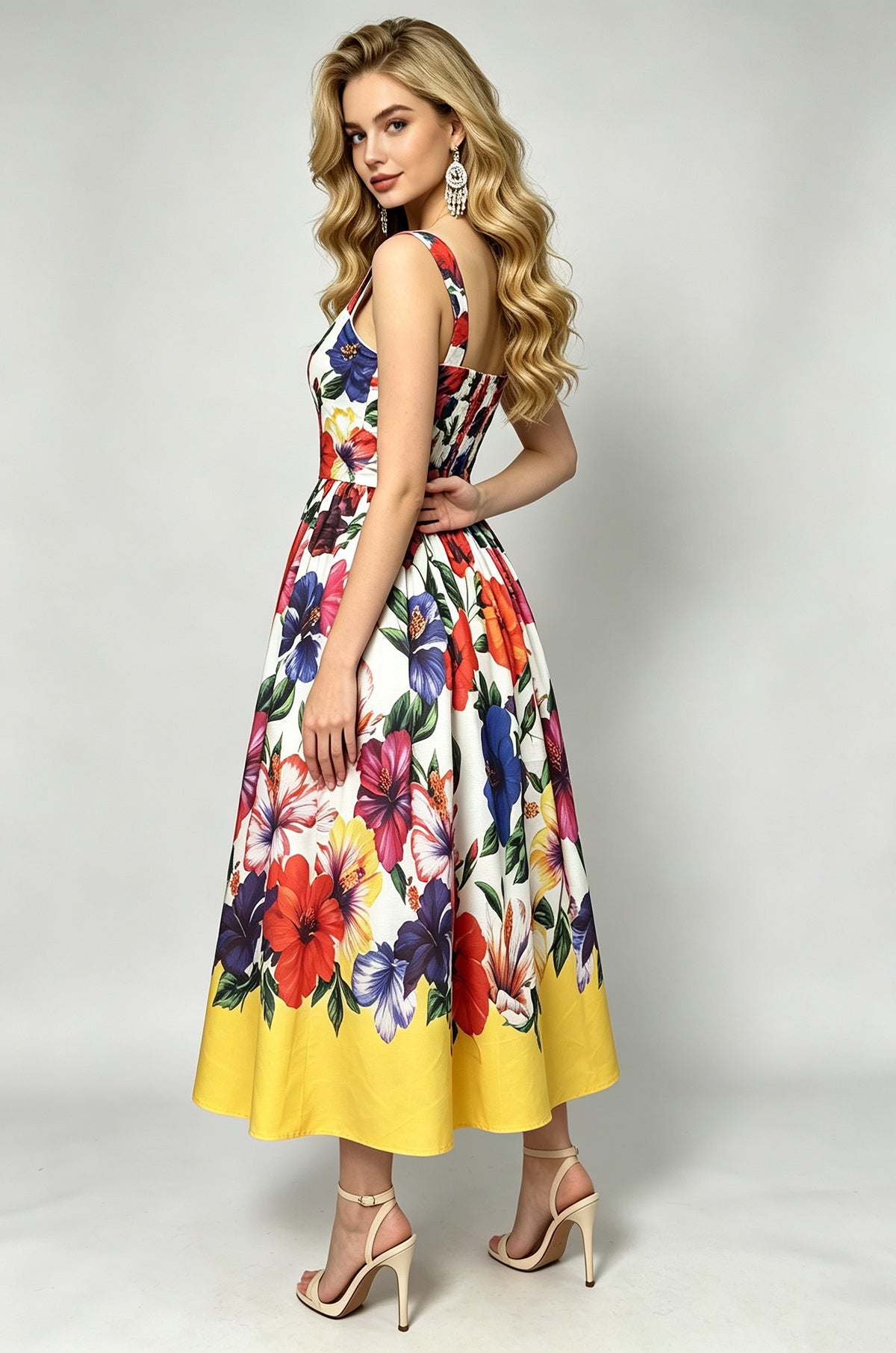 Women Summer Printed A Line Dress