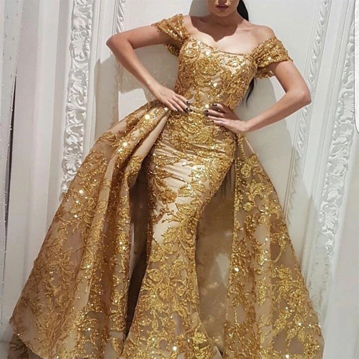Vestido de noche elegante de corte retro para mujer, vestido de noche con vuelo grande, ropa de otoño
