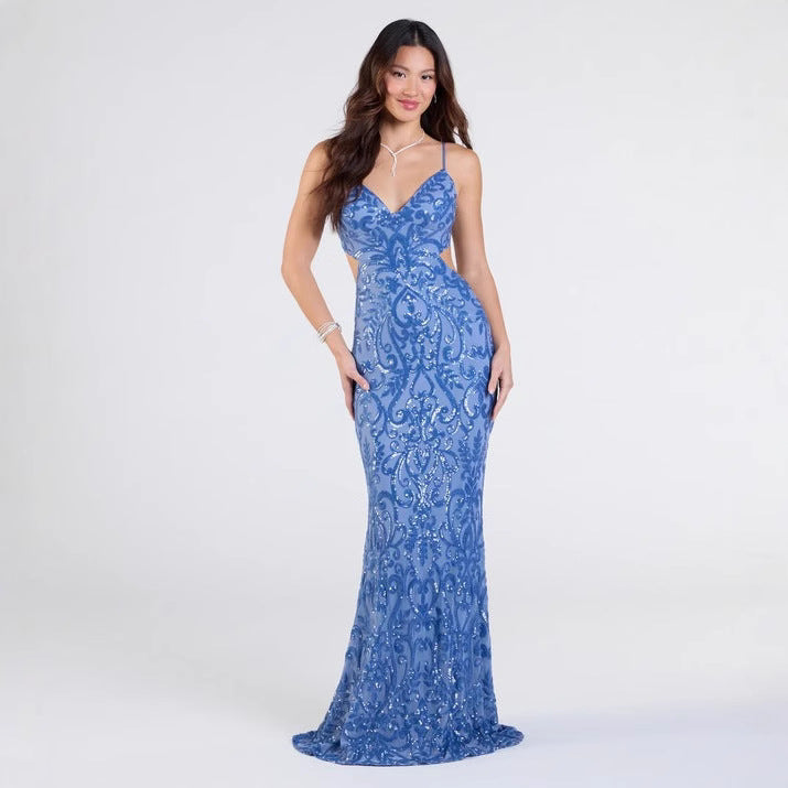 Arrival Dress Spring Summer Sexy Strap Backless High Slit Socialite Dress