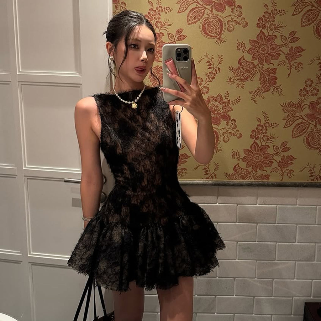 Vestido sin mangas con espalda descubierta y adelgazante para mujer, ropa de otoño e invierno