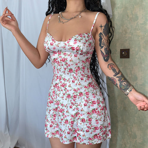 Vestido camisola con estampado floral pequeño para otoño e invierno, ropa para mujer