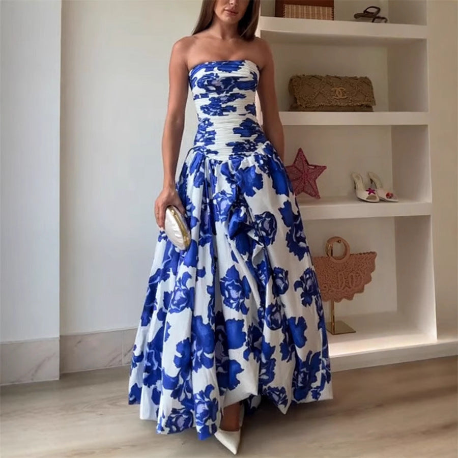 Robe mondaine française, bustier taille haute plissé, jupon, robe femme