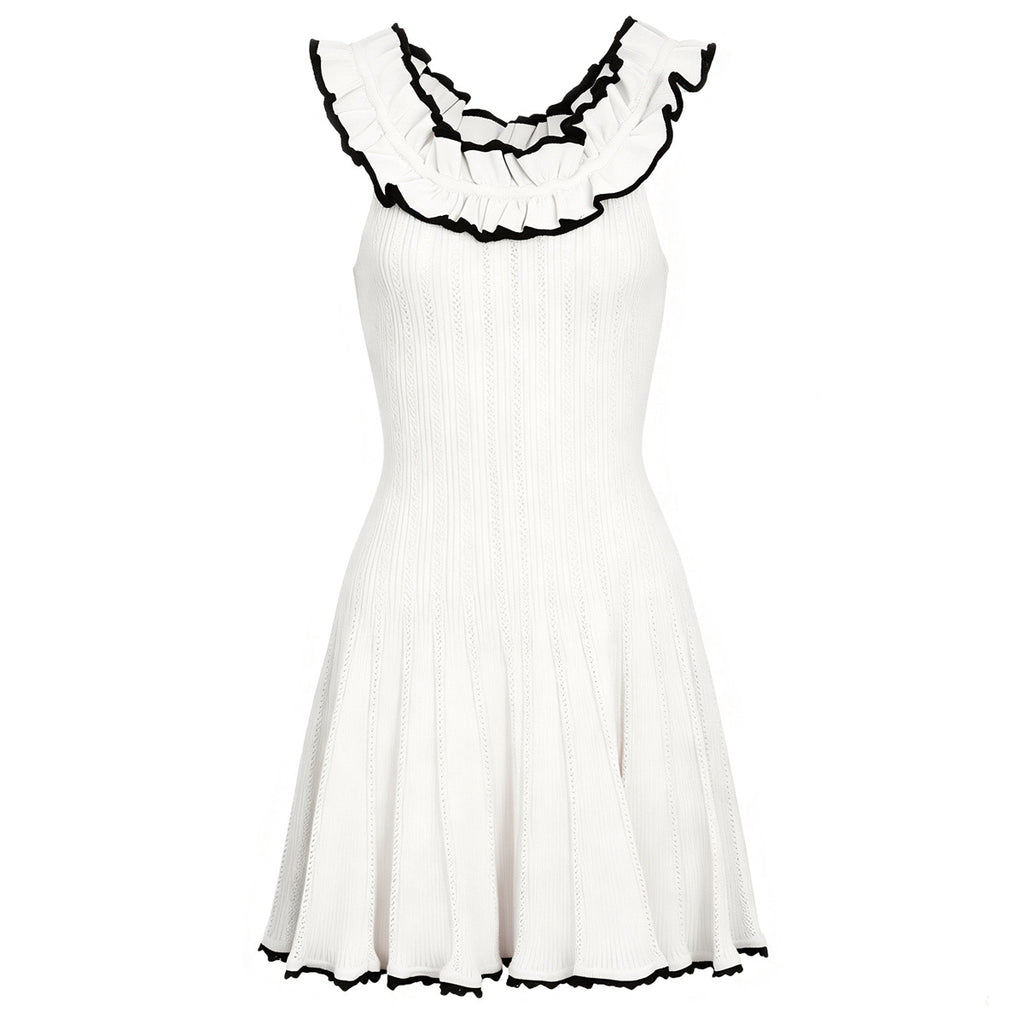 Summer Sleeveless Camisole Dress Short High Quality Knitted a Expansion Dress Women