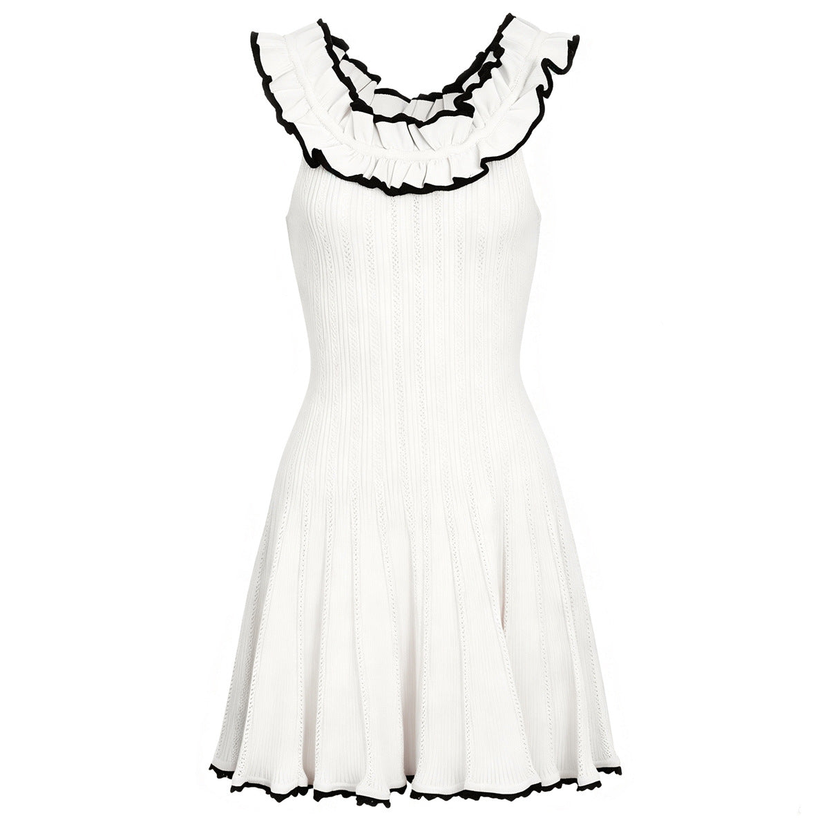 Summer Sleeveless Camisole Dress Short High Quality Knitted a Expansion Dress Women