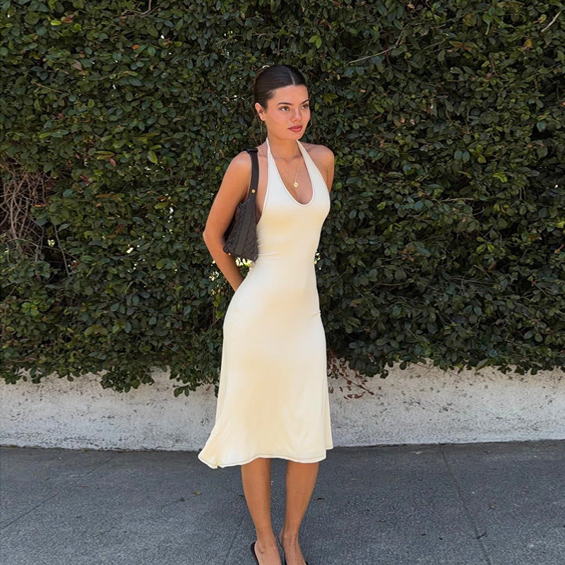 Summer Slim Fit Sexy Elegant Halter Dress