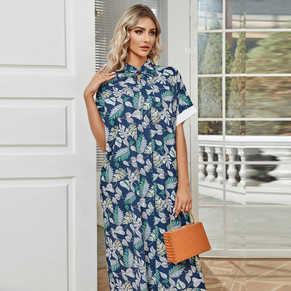 Ropa de mujer Otoño Oriente Medio Musulmana Casual Bata Vestido