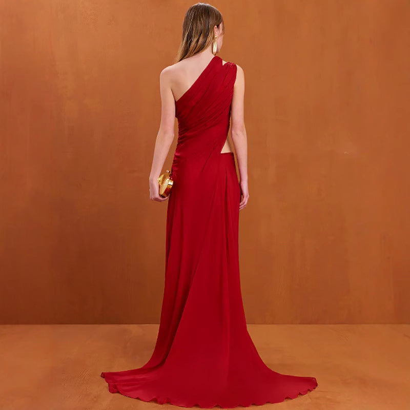 Women Party Bridesmaid Dress Sweet Red Dress
