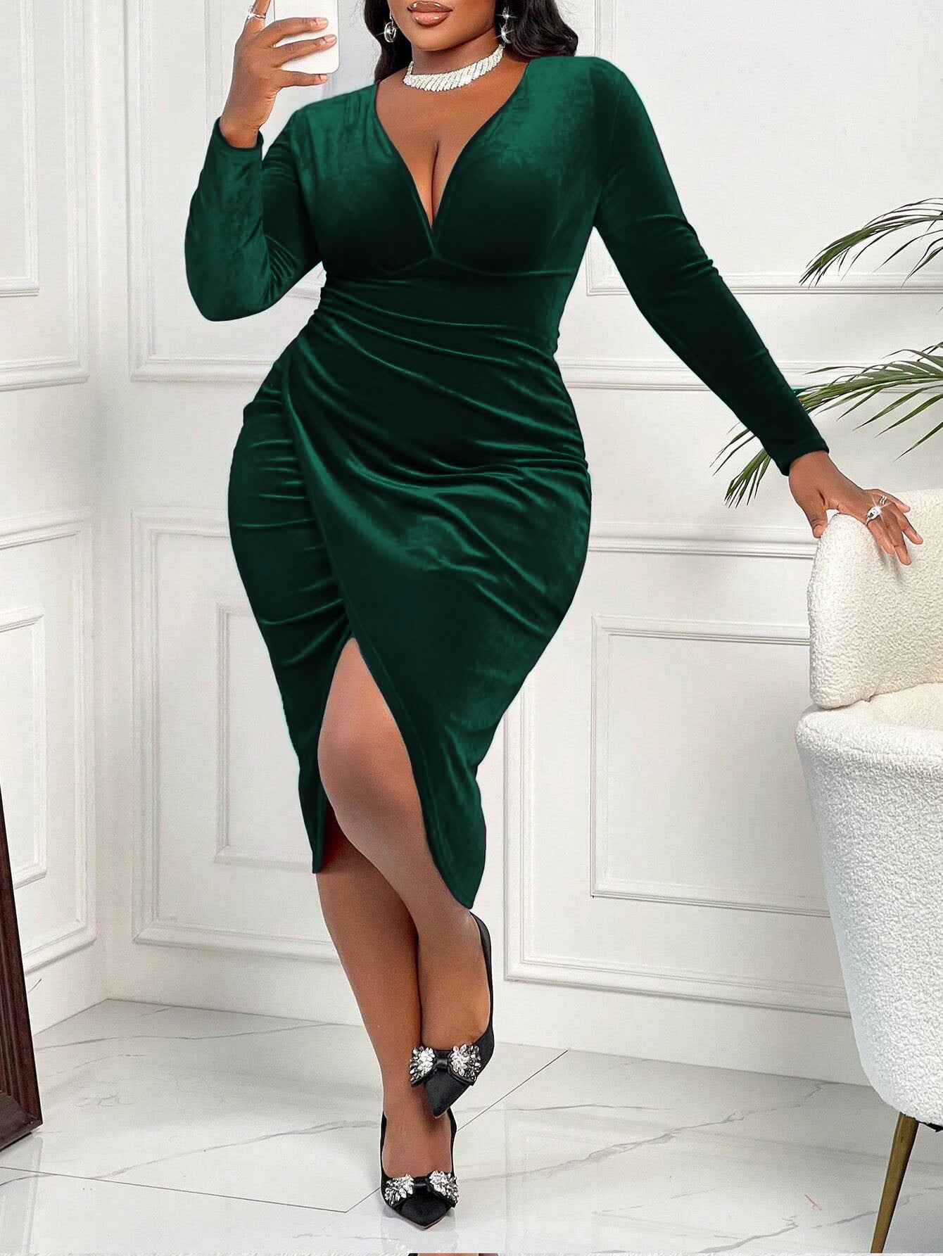 blackish green