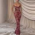Wine Red Long Style