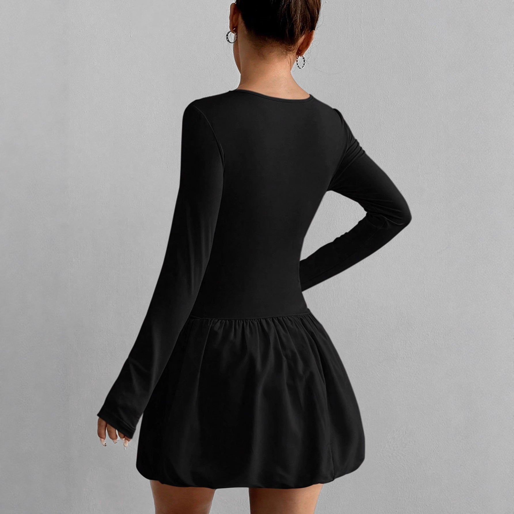 Women Bud Dress Sexy off the Shoulder Solid Color Tube Top Sleeveless