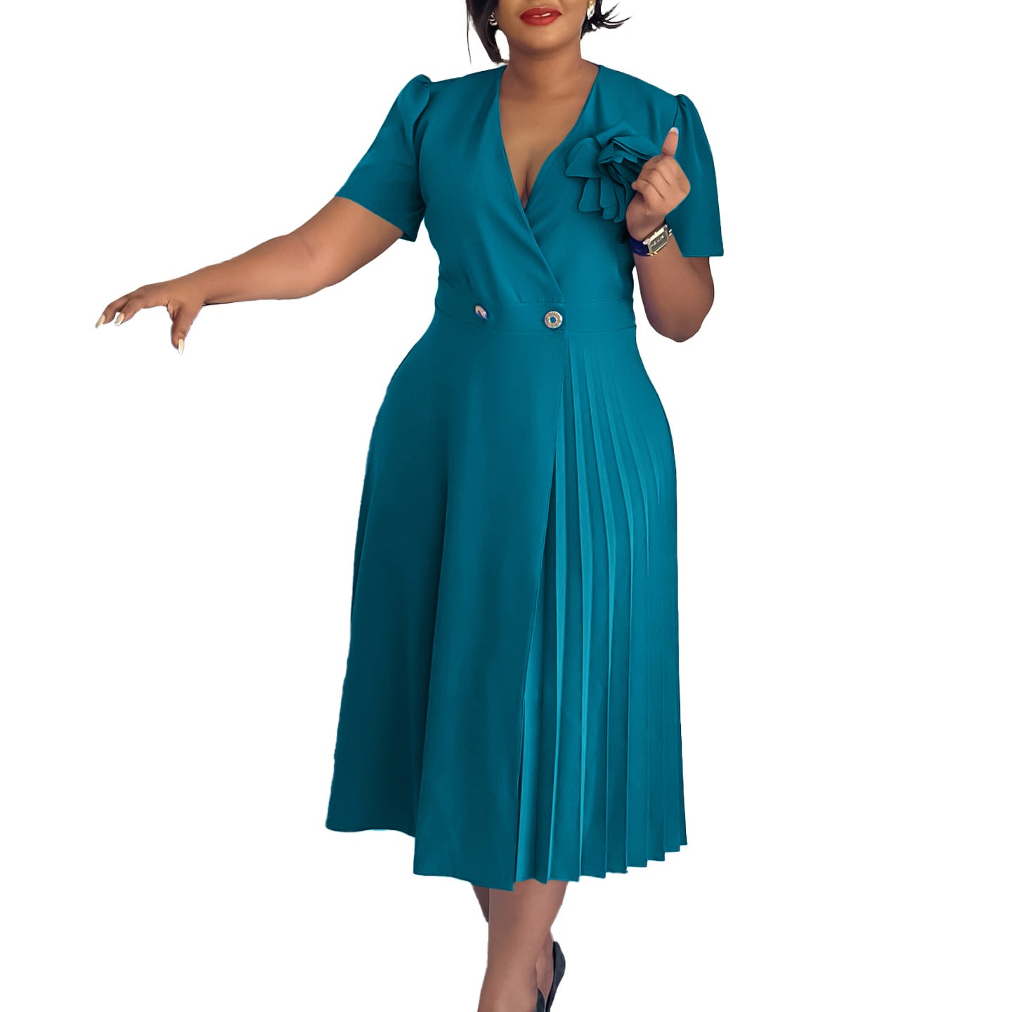 Peacock Green Corsage