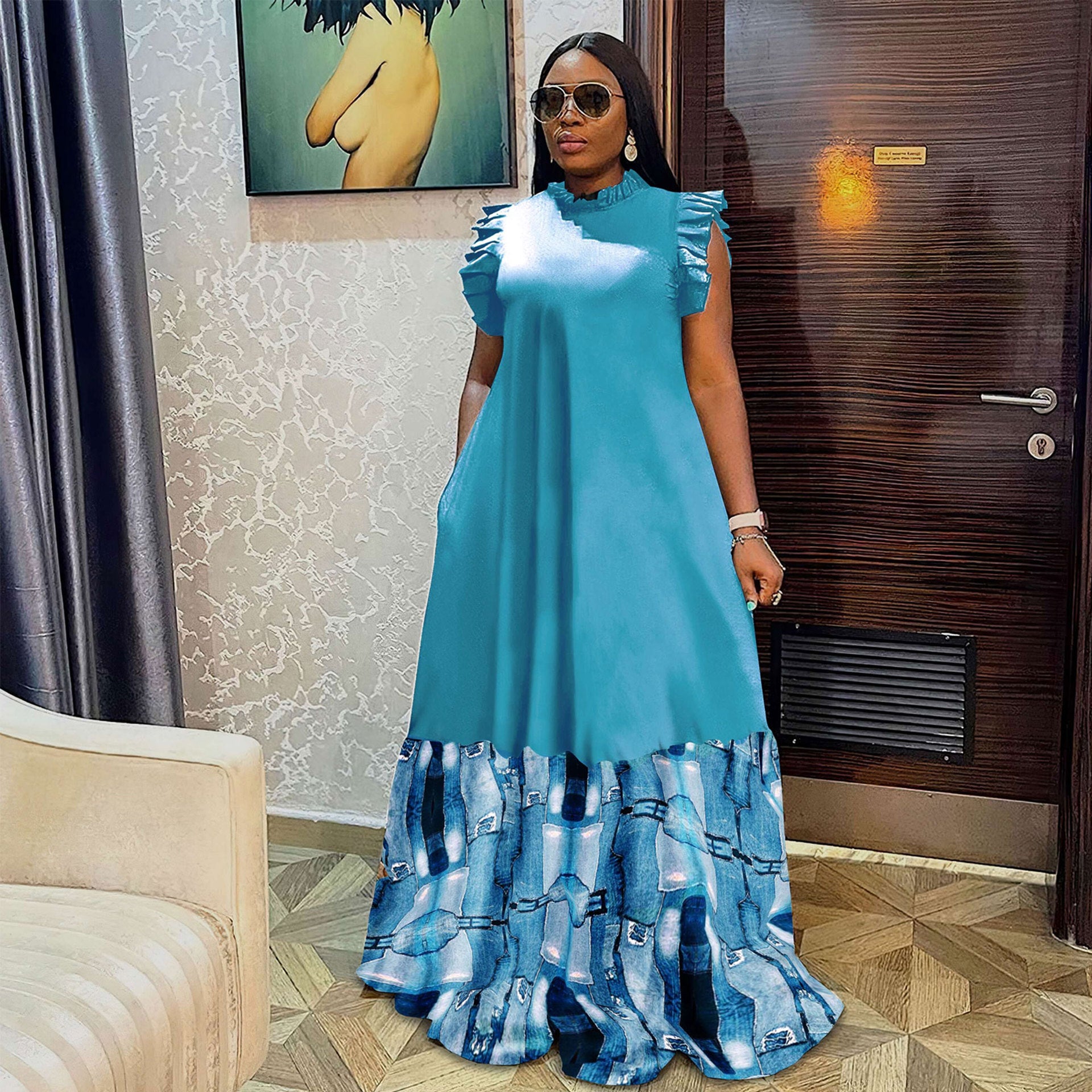 Women Sexy Printed Dress