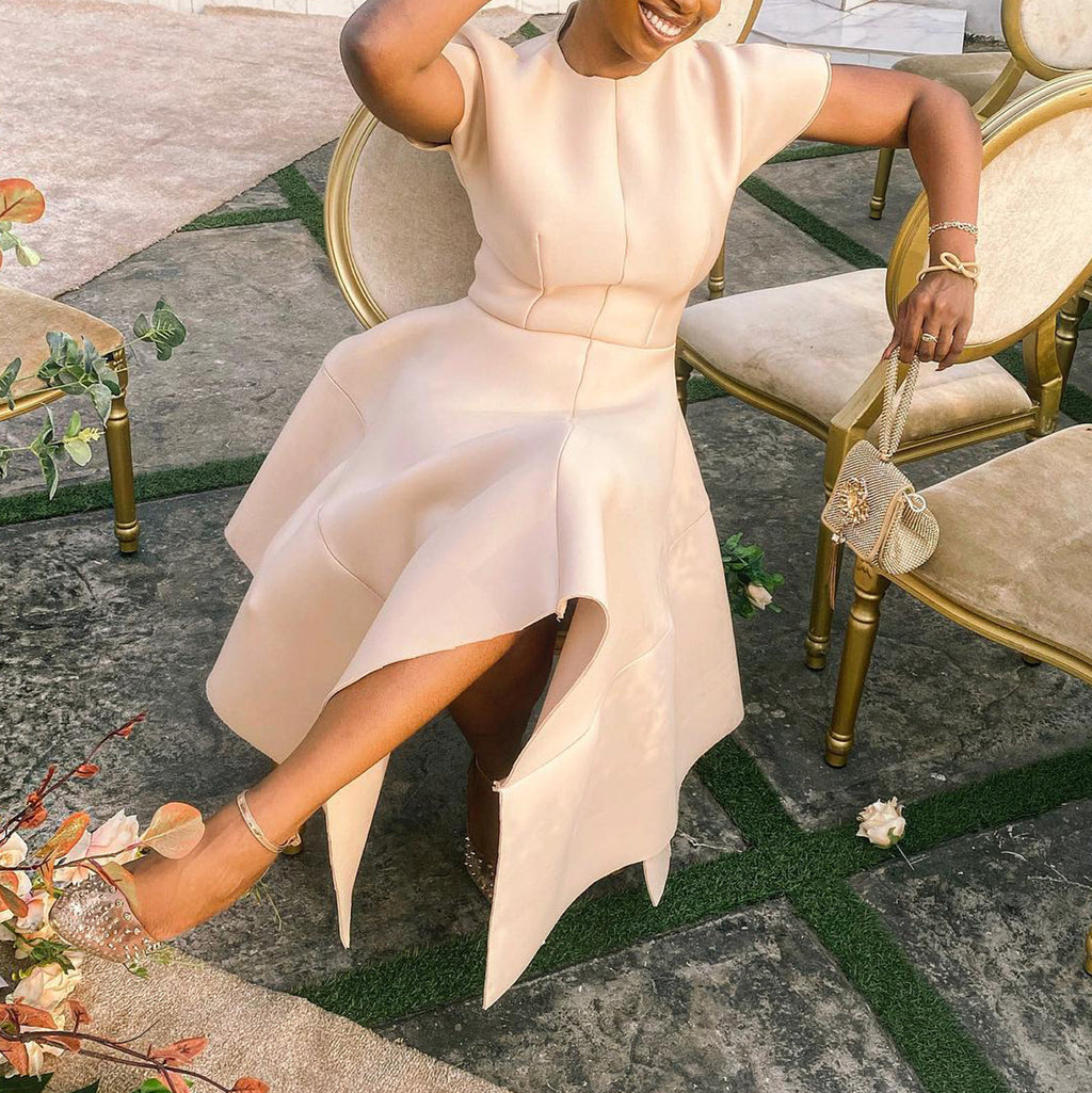 Robe asymétrique tendance été pour femme