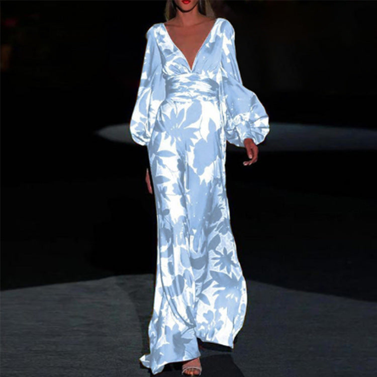 Blue and white