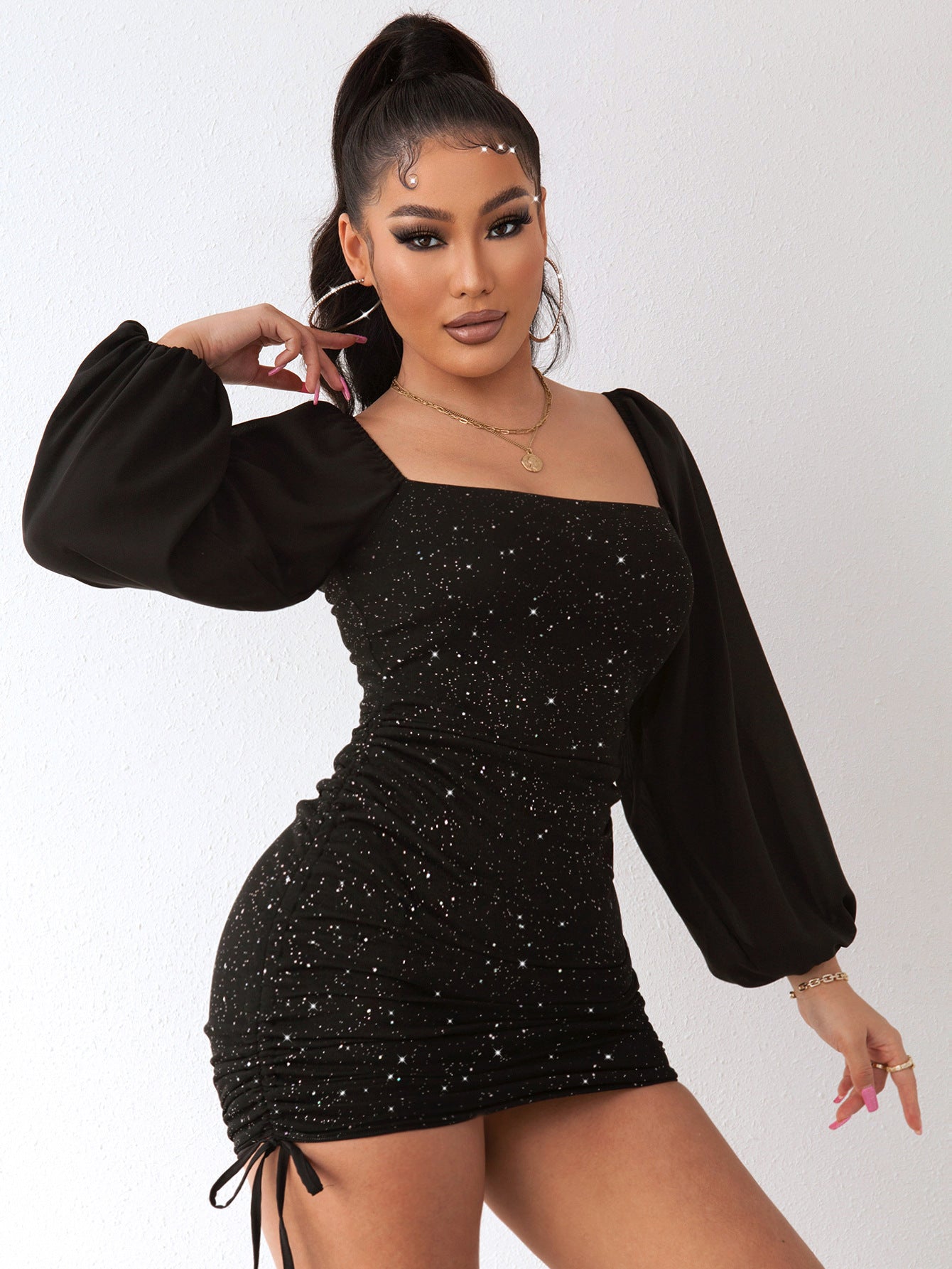 Summer Gorgeous Elegant Solid Color Sheath Backless Women Dress