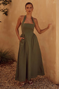Dark Green Dress