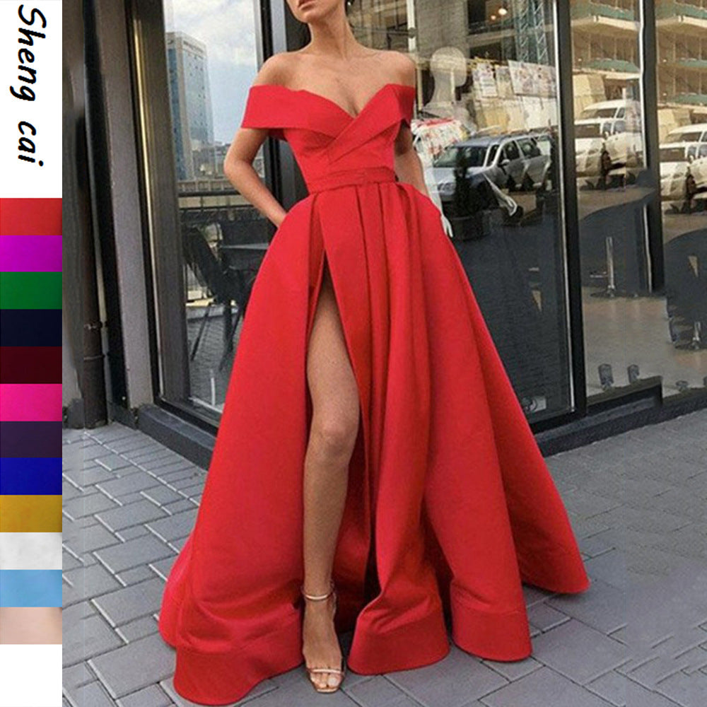 Women Dress Dress Summer Dress Deep V Plunge neck Satin Multicolor Dress
