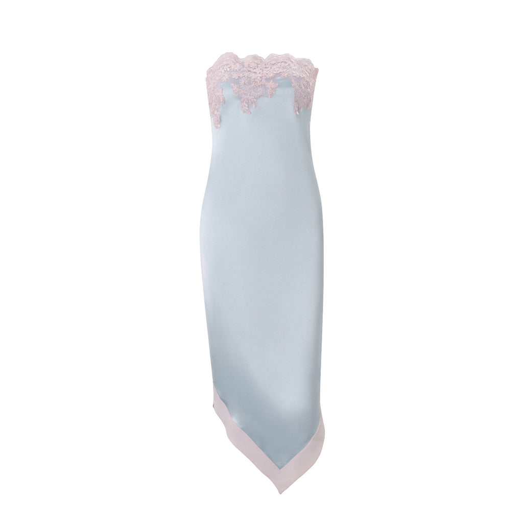 Women Clothing Summer Lace Edge Tube Top High Waist Slim Fit Elegant Lady Sheath Dress for Women