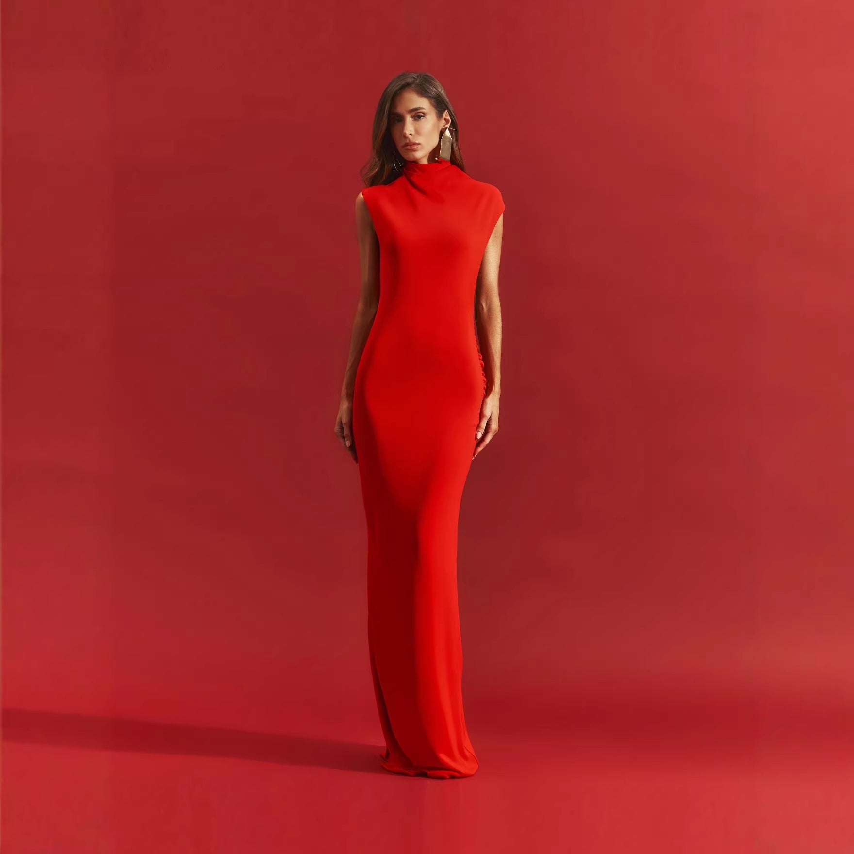 Dress Slim Fit Maxi Dress Wedding Cocktail Annual Meeting Hosting Ceremony Dress High End Vietnamese Niche