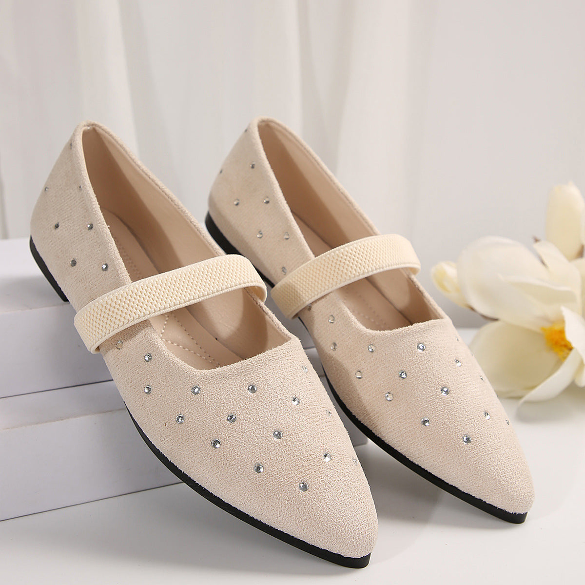Beige Rhinestone