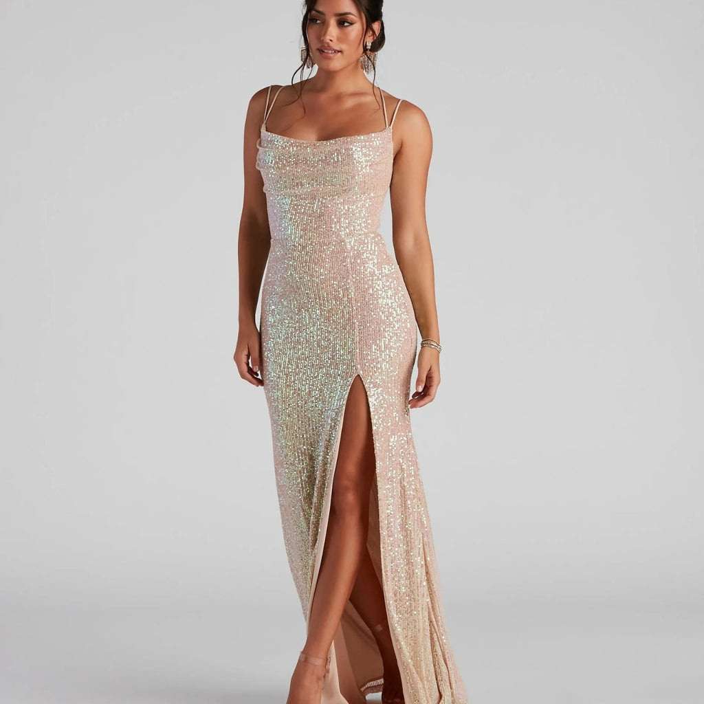 Summer Sequin Women Party Dress Club Sequ Dress Sexy Fishtail