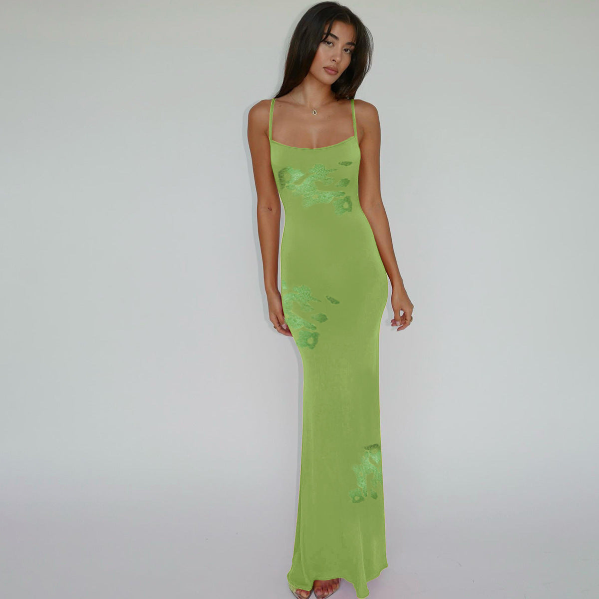 Robe d'été élégante et cintrée à imprimé pour femme