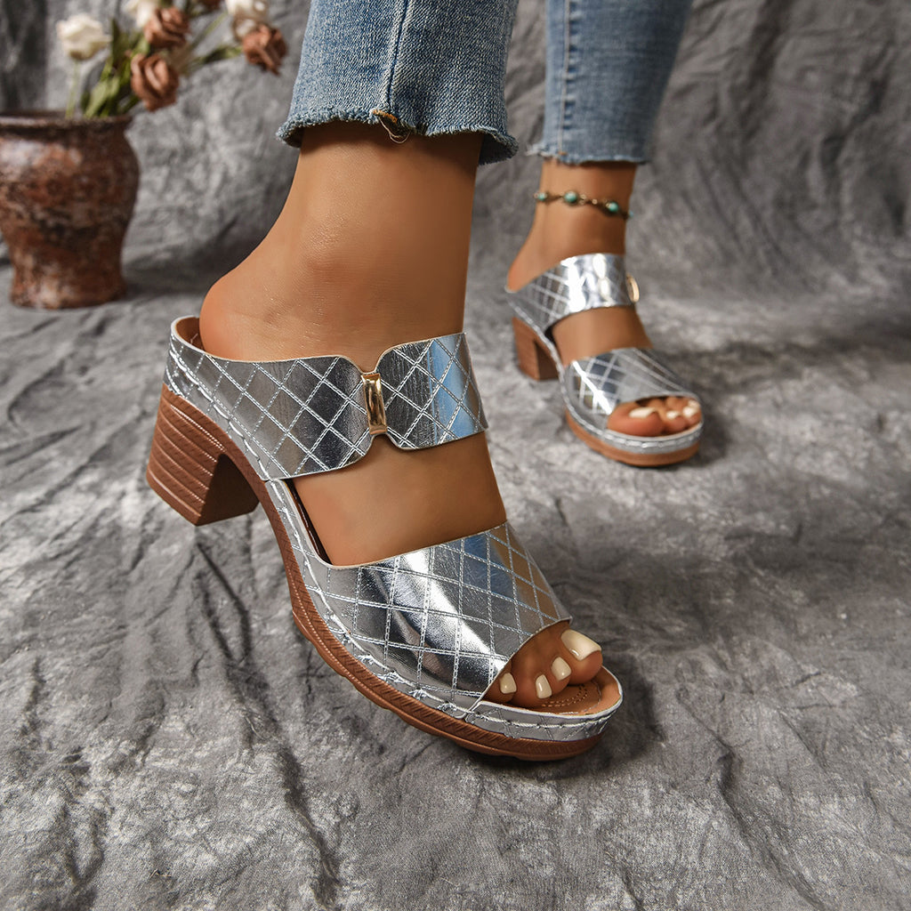 Summer High Heel Slippers Women Platform Slippers Women Shoes